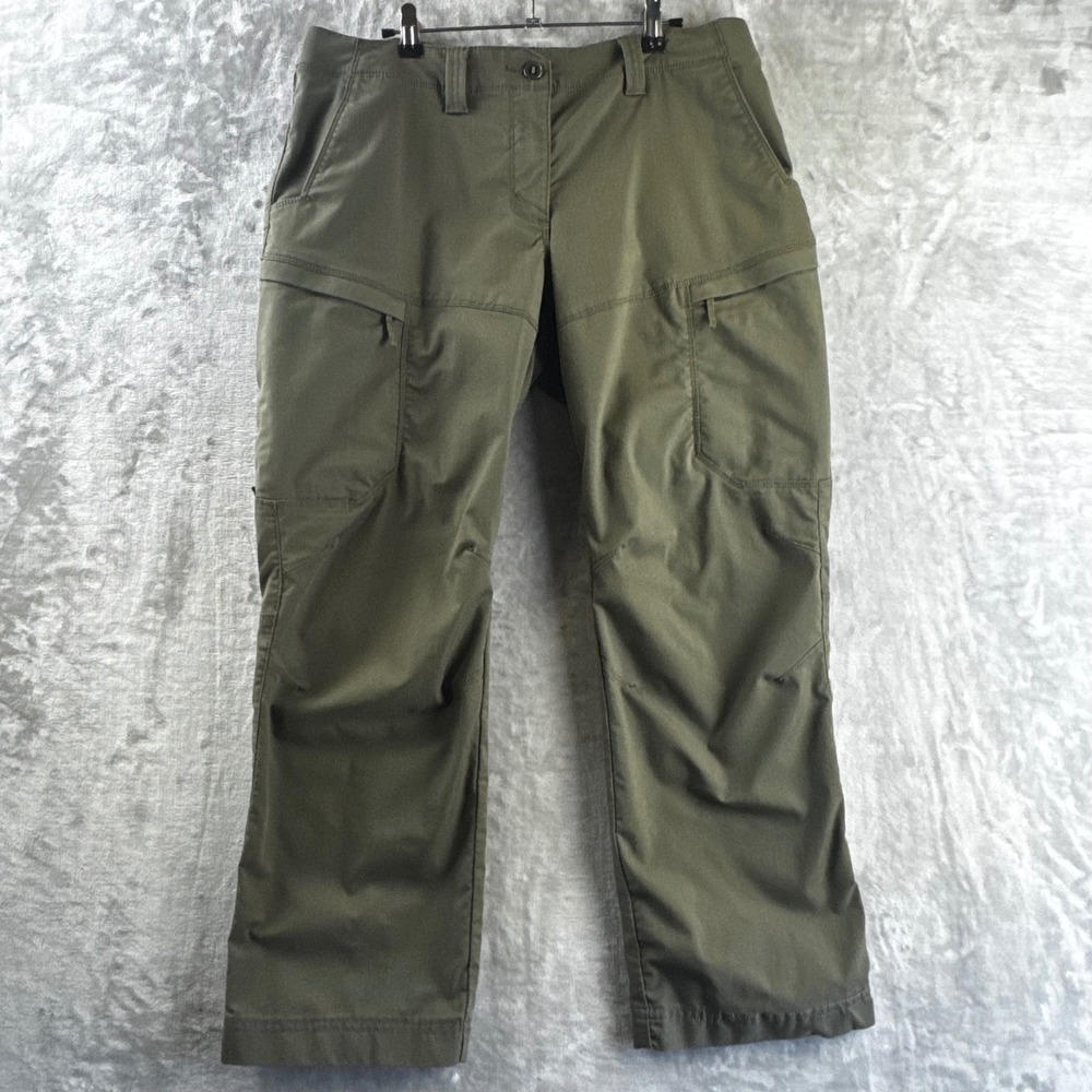 5.11 Tactical Cargo Pants Womens 14 Green Apex Utility Work Trousers (1919)